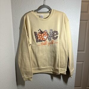 Cream Love Fall Y'all Sweatshirt